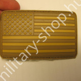 2555,PVC PATCH , USA ZÁSZLÓ, SIVATAGI , ÚJ