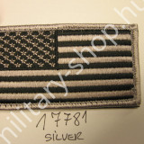 2661,U.S.ZÁSZLÓ  , SILVER ,(EZÜST),TÉPŐZÁRAS ,BAL KEZES ÚJ,RO17781