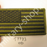 2657,U.S.ZÁSZLÓ  , OD GREEN ,ZÖLD ,TÉPŐZÁRAS ,BAL KEZES ÚJ,RO17783
