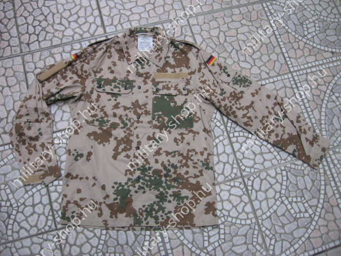 bw  bundeswehr flactarn pötyi borsómintás sivatagi  katonai nadrág zubbony használt  katonai nadrág zubbony katonai ruházat felszerelés katonai bolt üzlet army shop army store military shop store in budapest