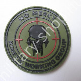 ÚJ2770 , NO MERCY  PVC PATCH ,FEKETE-ZÖLD , ÚJ