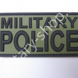 ÚJ2768 , MILITARY POLICE PVC PATCH ,FEKETE-ZÖLD  , ÚJ