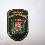 ÚJ3305, NEMZETŐRSÉG FEKETE ALAPÚ KARFELVARRÓ ,KISEBB MÉRET , ÚJ