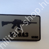 ÚJ3283 , M16A3  PVC FELVARRÓ . ZÖLD -FEKETE , ÚJ