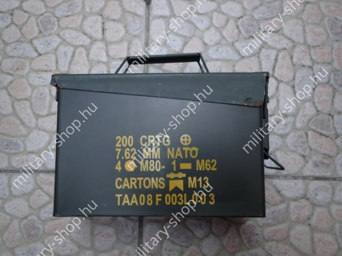 usa amerikai katonai felszerelés 0.30 0.50 cal fat fém lőszeres láda ammo case katonai felszerelés ruházat  katonai bolt üzlet army sho store military shop store in budapest