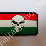 ÚJ3964, MAGYAR ZÁSZLÓ BÜNTETŐVEL,SZÍNES , PVC FELVARRÓ , ÚJ ( 31 )