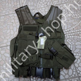 Új3883 ,USMC TAKTIKAI MELLÉNY OD,ZÖLD ,MIL-TEC , ÚJ