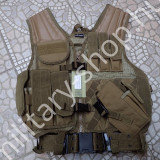 Új3884 ,USMC TAKTIKAI MELLÉNY , COYOTE ,MIL-TEC , Ú
