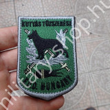 ÚJ3976, EOD, KUTYÁS  TŰZSZERÉSZ KARFELVARRÓ , ZÖLD-FEKETE ,ÚJ