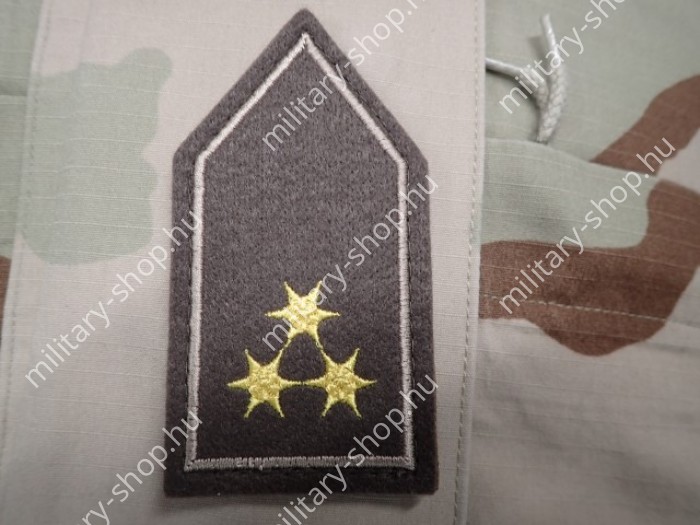 magyar honvédség mh rangjelzés rendfokozat őrmester pólóra nyakra zubbonyra sapkára zászlós őrmester  hadnagy főhadnagy százados tiszti katonai bolt üzlet army shop store military shop store in budapest