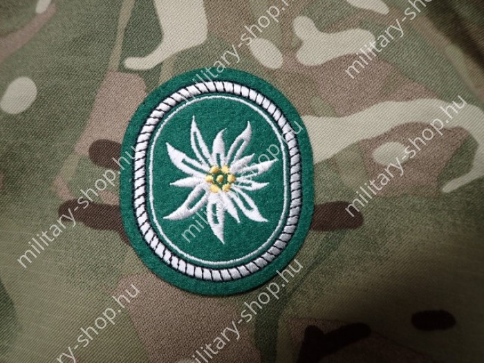 német katonai bw bundeswehr hegyivadász edelweiss havasi gyopár sapka karjelzés  felvarró palotaőrség várőrség  francia angol nato német usa baret barett lövész ejtőernyős felvarró katonai bolt üzlet army shop store in budapest