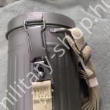 II.világháborús német felszerelés gázálarc doboz henger szelence mp-40 kar 98 feldmütze katonai régiségek katonai bolt üzlet army shop store military shop store in budapest