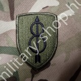 ÚJ4519,US ARMY 8th INFANTRY DIVISION FELVARRÓ , ZÖLD-FEKETE, ÚJ