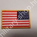 ÚJ4887,USA ZÁSZLÓ  , JOBB KEZES ,SZÍNES ,TÉPŐZÁRAS,RÉGI TÍPUS,ÚJ