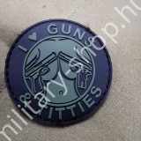 ÚJ4929, GUNS & TITTLES PVC PATCH FEKETE-ZÖLD(OD) , ÚJ ( 2 )