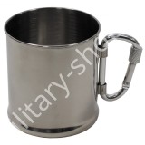 ÚJ4778, FÉM BÖGRE, KARABINERES FÜLLEL ,220 ml , 33382,ÚJ