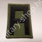 ÚJ4789, U.S.ARMY 1-st ARMY ( 1.HADSEREG ) FELVARRÓ  , ZÖLD-FEKETE, ÚJ