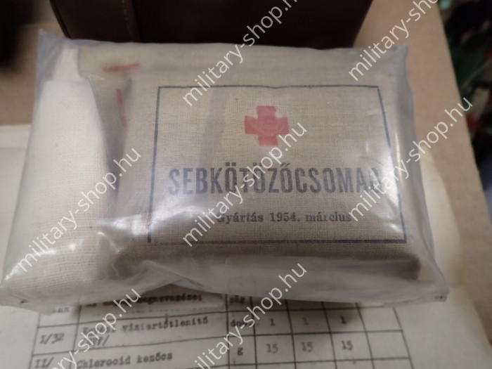 mh ejtőernyős elsősegély csomag katonai kötszer rákosi horthy usa amerikai német elsősegély táska kötszer szanitéc orvos medikus cls combat lifesaver katonai bolt üzlet army shop store military shop store in budapest