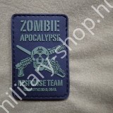 ÚJ4936 , ZOMBIE APOCALYPSE, PVC PATCH SZÍNES , ÚJ