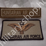 ÚJ5249, HUNGARIAN AIR FORCE MELLKAS NÉVTÁBLA ,MELLKAS FELIRAT SZETT,TÉPŐZÁRAS ,ÚJ