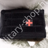 ÚJ5269 ,FIRST AID KIT STANDARD PACK ,FEKETE ,MOLLE, KÖZEPES MÉRETŰ EGÉSZSÉGÜGYI KÉSZLET ,LEINA®, ÚJ