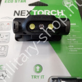 ÚJ6035, NEX TORCH  ® ECO STAR , ® FEJLÁMPA ,LEDES,, FEKETE ÚJ