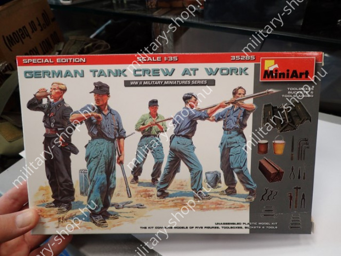 Miniart® - GERMAN TANK CREW , AT WORK SPECIAL EDITION ,35285 miniart rumpeter tamiya takom revell italeri friulmodellizmo rye field  border bandai academy eduard modell makett shop bolt üzlet  in budapest
