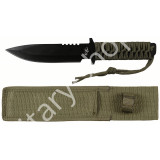 ÚJ5728, KÉS , FOX PARACORD FONAT MARKOLATTAL , ZÖLD TOKKAL,44494, ÚJ