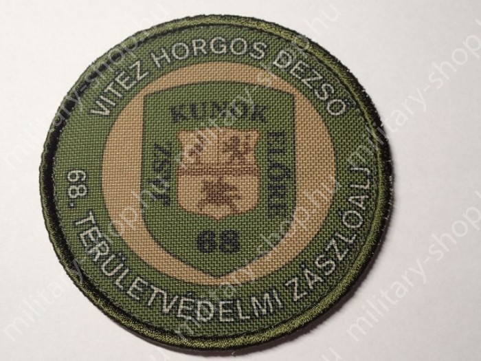 vitéz horgos dezső  68.területvédelmi zászlóalj ezred  magyr katonai  kar baret sapka felvarrók  katonai bolt üzlet army military shop store  surplus in budapest