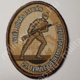 ÚJ6439 vitéz JÓNÁS ISTVÁN 29.. TERÜLETVÉDELMI ZÁSZLÓALJ , 2015M-HEZ , GYAKORLÓ , KARFELVARRÓ