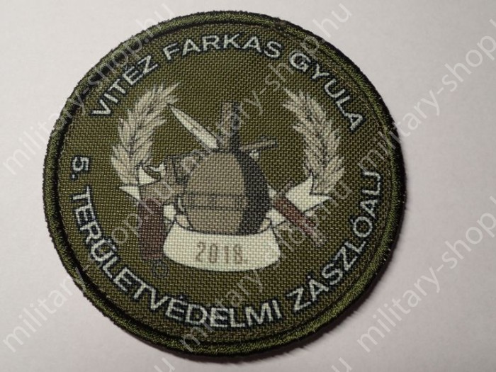 vitéz farkas gyula 5. területvédelmi zászlóalj ezred  magyr katonai  kar baret sapka felvarrók  katonai bolt üzlet army military shop store  surplus in budapest