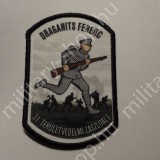 DRAGANITS FERENC 31.. TERÜLETVÉDELMI ZÁSZLÓALJ , KÖZNAPI, SZÍNES  , KARFELVARRÓ