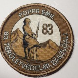 vitéz poppr emil 83..területvédelmi zászlóalj ezred  magyr katonai  kar baret sapka felvarrók  katonai bolt üzlet army military shop store  surplus in budapest