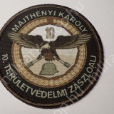 majthényi károly 10.. területvédelmi zászlóalj ezred  magyr katonai  kar baret sapka felvarrók  katonai bolt üzlet army military shop store  surplus in budapest