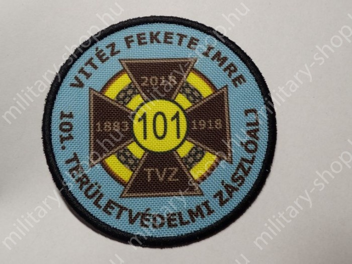 vitéz FEKETE IMRE  101.TERÜLETVÉDELMI ZÁSZLÓALJ , KÖZNAPI , SZINES , KARFELVARRÓ