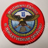 MAJTHÉNYI KÁROLY 10.. TERÜLETVÉDELMI ZÁSZLÓALJ ,KÖZNAPI, SZÍNES  , KARFELVARRÓ ,ÚJ